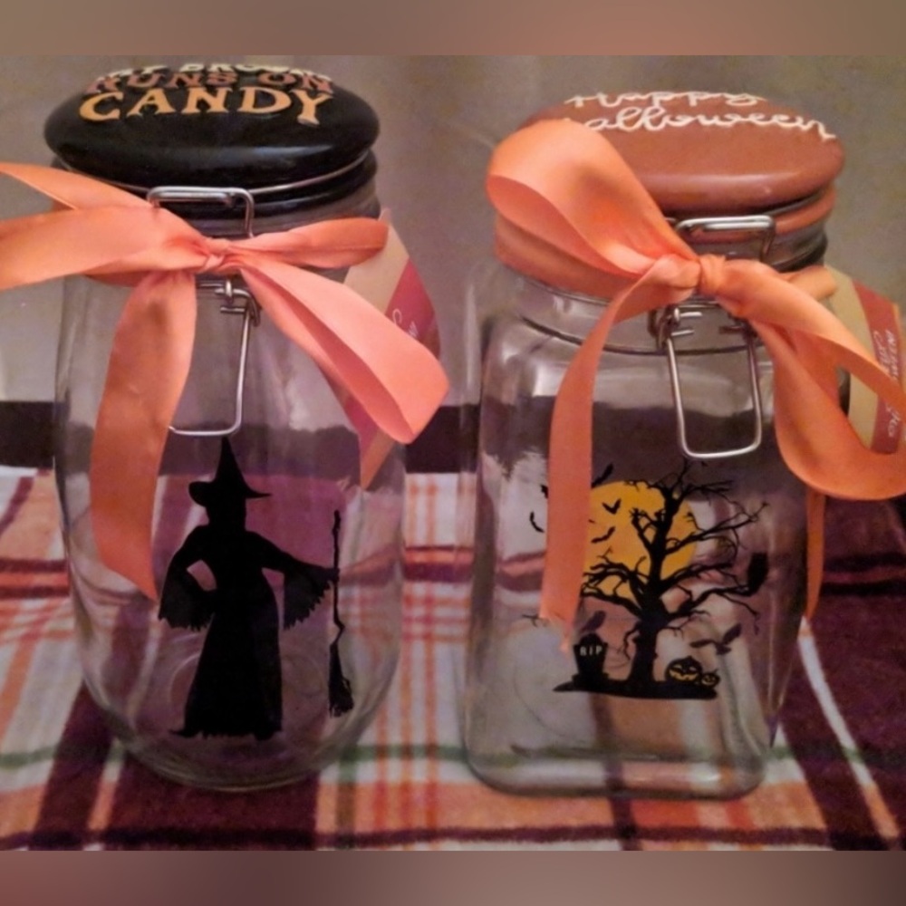 Halloween  Glass Canisters